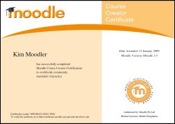 Sample Moodle Teacher Certificate